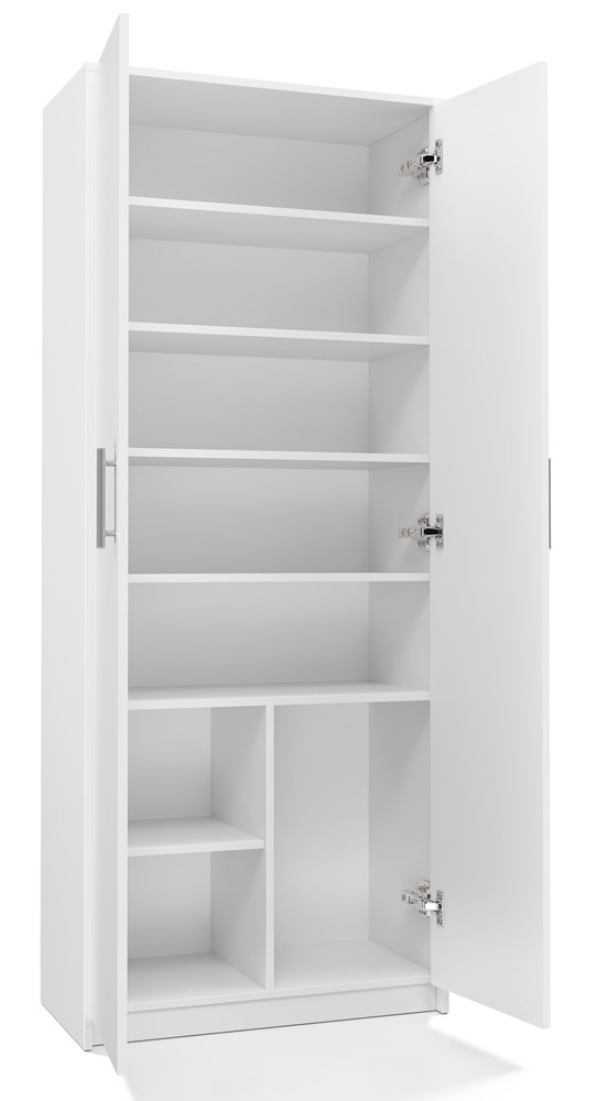 Re-2D Olive-Mat Biurko z Drzwiami Biały Salon Biurowy